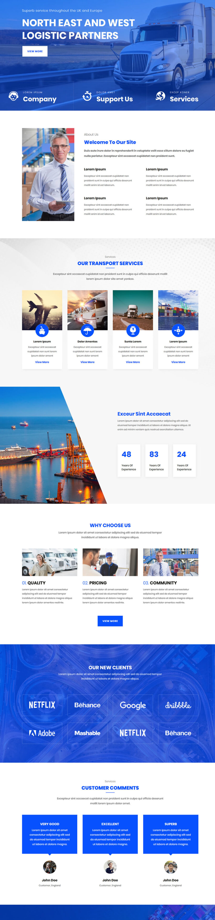 Transportation Services Layout Example Net Power Instant Layout - Logistics Transport Business Design - Net ...